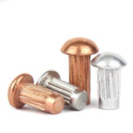 GB827 Knurled Solid Rivet Aluminum Copper Stainless Steel Nameplate Rivet for Sign Plate Fastening - 图片 3