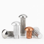 GB827 Knurled Solid Rivet Aluminum Copper Stainless Steel Nameplate Rivet for Sign Plate Fastening - 图片 4