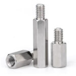 SUS304 Stainless Steel Single End Hex Standoff Male Female Thread Spacer M2-M8 UNC for PCB Chassis Electronic Fastener - 图片 2