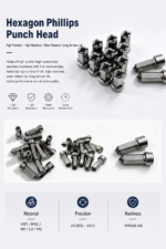 High Precision TiN Coated Hex Phillips Punch for Cold Heading Screw Manufacturing Dies - 图片 6