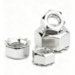 304 Stainless Steel K Nut External Star Toothed Lock Hex Nut Serrated Flange Hexagon Locking Nut for Cabinet Chassis Electrical Fasteners - 图片 2