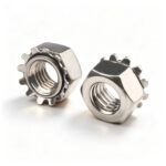 304 Stainless Steel K Nut External Star Toothed Lock Hex Nut Serrated Flange Hexagon Locking Nut for Cabinet Chassis Electrical Fasteners - 图片 4