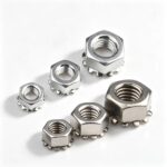 304 Stainless Steel K Nut External Star Toothed Lock Hex Nut Serrated Flange Hexagon Locking Nut for Cabinet Chassis Electrical Fasteners - 图片 3