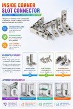 Zinc Alloy Hidden Inside Corner Connector L Bracket for 2020 3030 4040 4540 Aluminum Profile 90 Degree Internal Slot Angle Joint Fastener Fitting - 图片 6