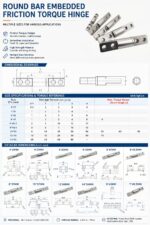 Single Axis Torque Hinge 360 Degree Free Stop Damping Shaft Rotary Hinge for Notebook Medical Instrument Equipment - 图片 7