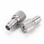 Press-In Panel Retaining Spring Screws Non Drop Stainless Steel Knurled Knob Fastener For Electrical Cabinet Custom Machining Parts - 图片 3
