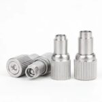 Press-In Panel Retaining Spring Screws Non Drop Stainless Steel Knurled Knob Fastener For Electrical Cabinet Custom Machining Parts