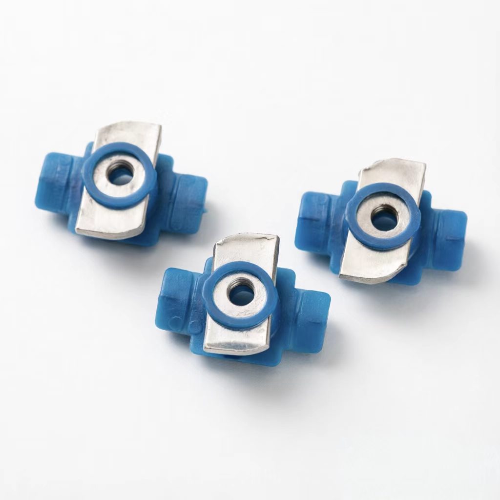 光伏塑翼螺母 (1) Plastic Wing Nut Solar Panel Mount C Channel Slide Nut PV Support Anti-Corrosion Fastener - 图片 1