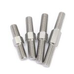 Custom Stainless Steel Double End Threaded Stud Bolt Reverse Thread Hex Stud for Machinery Hex Body Bolt - 图片 2