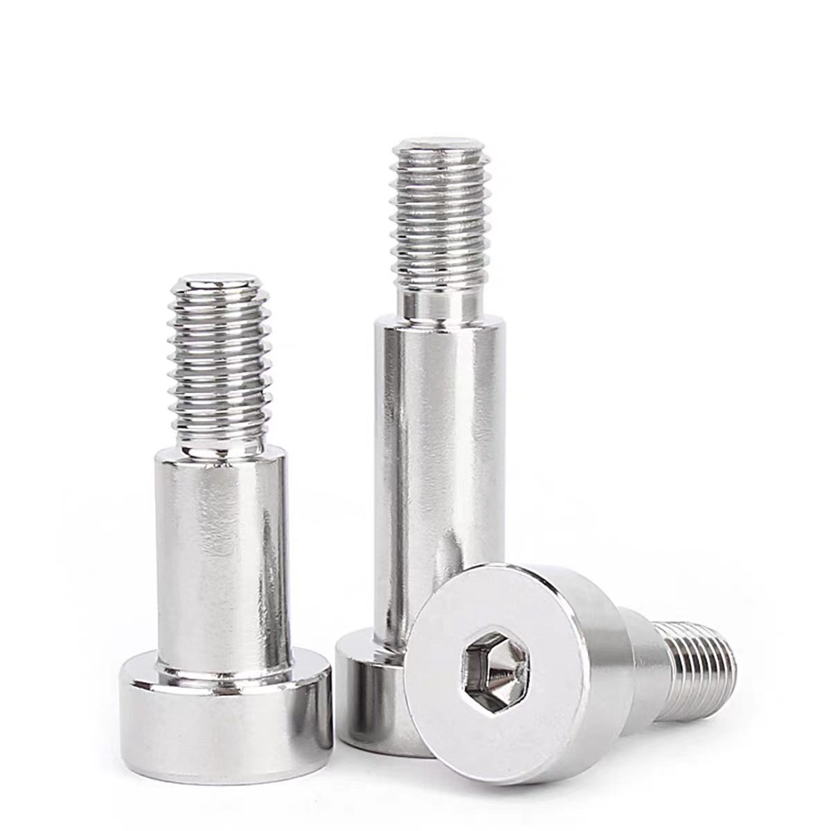 内六角塞打螺丝 (2) Stainless Steel Hex Socket Shoulder Screw Stop Bolt Limit Equal Height Step Shaft Shoulder Bolt - 图片 1