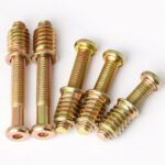 Zinc Plated Furniture Insert Nut with Connecting Bolt Hex Socket Wood Thread Insert Nut Fastener Kit - 图片 2