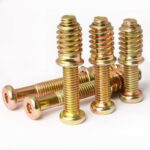Zinc Plated Furniture Insert Nut with Connecting Bolt Hex Socket Wood Thread Insert Nut Fastener Kit - 图片 3