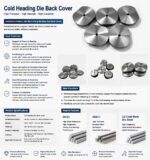Custom Cold Heading Machine Die Rear Cover for Nut Bolt Screw Cold Forging Process High Wear Resistance Tooling Parts - 图片 6
