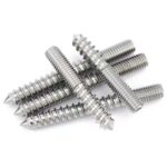 304 Stainless Steel/Carbon Steel Galvanized Double End Thread Self Tapping Screw Hex Socket Headless Screw - 图片 2