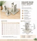 Adjustable Floor Mount Base Bracket for 3030 4040 T Slot Aluminum Extrusion Profile Heavy Duty Support Foot - 图片 6