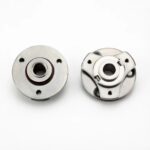 Round Disc Damping Rotating Shaft Adjustable Torque Hinge 360° Wire Passage Free Stop Rotary Damping Pivot For Equipment Stand - 图片 5