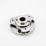 Round Disc Damping Rotating Shaft Adjustable Torque Hinge 360° Wire Passage Free Stop Rotary Damping Pivot For Equipment Stand