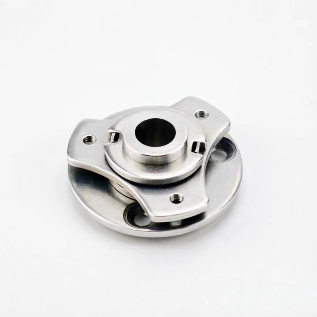 圆盘阻尼转轴 (7) Round Disc Damping Rotating Shaft Adjustable Torque Hinge 360° Wire Passage Free Stop Rotary Damping Pivot For Equipment Stand - 图片 1