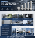 304 Stainless Steel Anti-Theft Security Bolt External Five-Lobe Tamper Resistant Screw for High Security Fastening - 图片 6