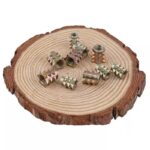 Zinc Alloy Spiked Insert Nut Wood Furniture T-Nut Barbed Embedded Threaded Insert Nut For Wooden Cabinet Connector - 图片 5