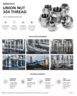 304 Stainless Steel Female Thread Union Pipe Fitting Threaded Coupling Connector For Water Gas Oil Plumbing Industrial Pipeline - 图片 7