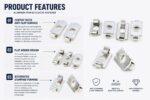 Spring Loaded Elastic Fastener Nickel Plated C Clip Connector For 20/30/4040 Aluminum Extrusion Profile Assembly Fitting - 图片 8