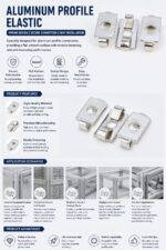 Spring Loaded Elastic Fastener Nickel Plated C Clip Connector For 20/30/4040 Aluminum Extrusion Profile Assembly Fitting - 图片 7