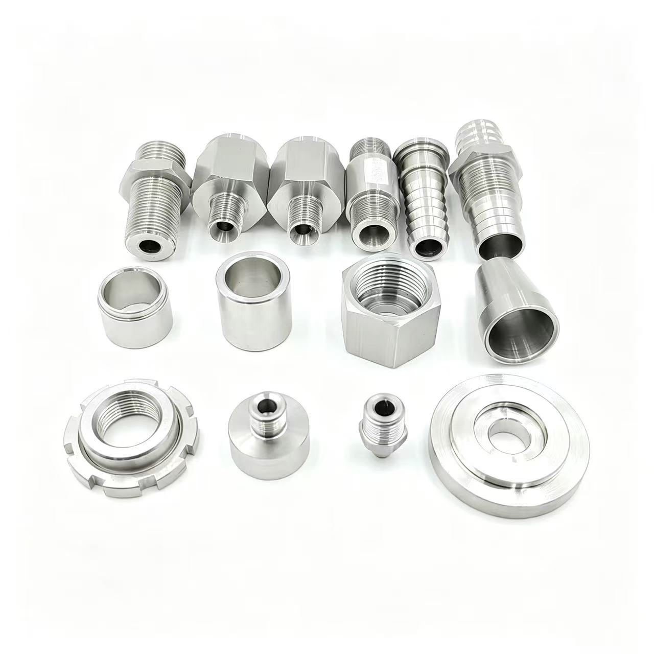 机加工1 Custom CNC Precision Machined Parts Stainless Steel Hydraulic and Mechanical Components - 图片 1