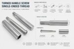 CNC Lathe Straight Operating Handle Stainless Steel Threaded Machine Tool Cylindrical Control Hand Bar - 图片 6