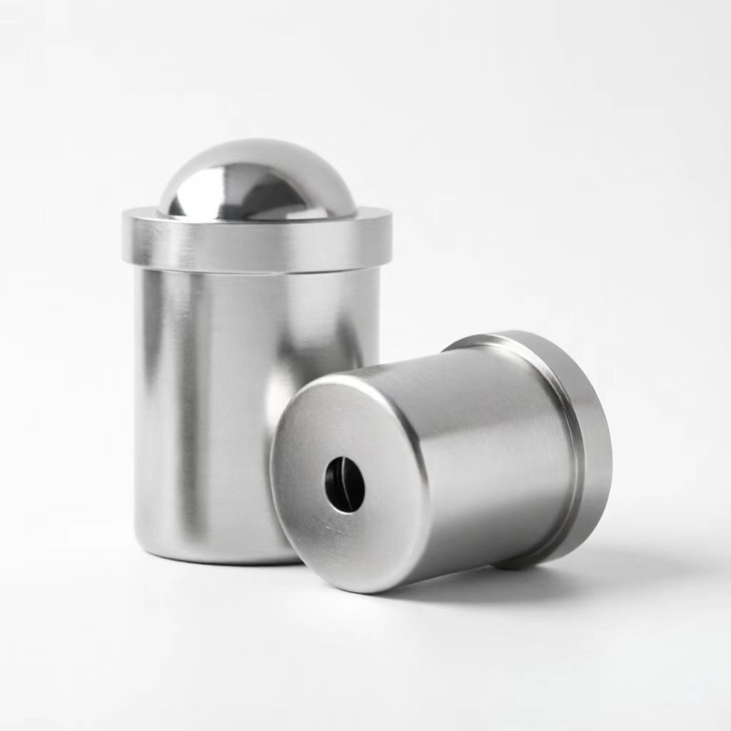 球头柱塞定位珠 (7) Flanged Push-In Ball Spring Plunger Stainless Steel Ball Detent Pin Precision Positioning Locator For Automation Equipment - 图片 1