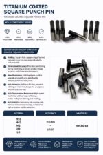 Titanium Coated Square Punch Pin Carbide Four Side Punch Rod For Bolt Nut Fastener Mold Non Standard Punch Tool - 图片 7