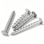 304 Stainless Steel Twisted Concrete Nail M8 Flat Round Head Masonry Nail for Cement Wall - 图片 4