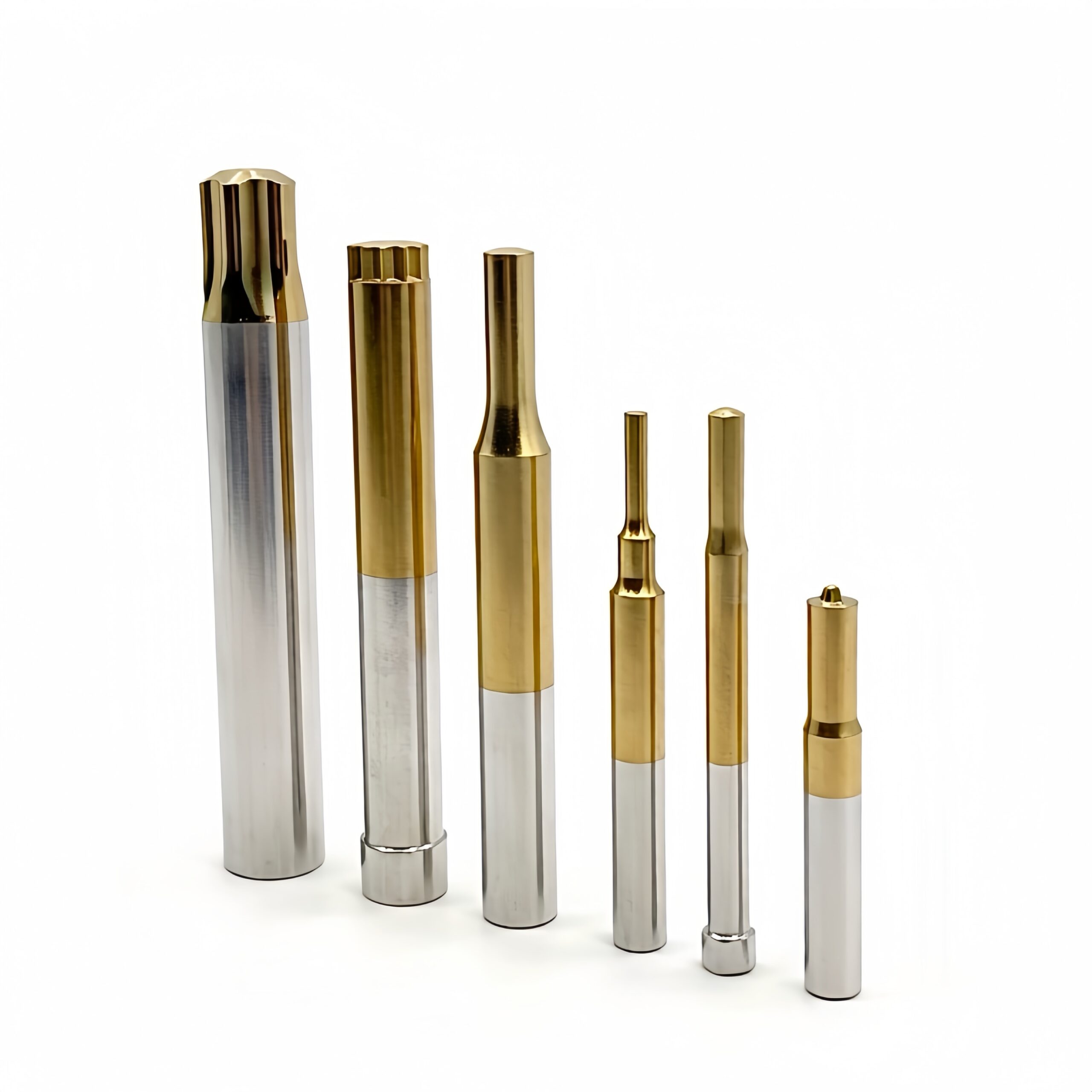 黄钛冲棒1 Yellow Titanium Punch Pin, Fastener Die Accessories, Punch Pin Used in the Production of Automotive Parts Screw Punch - 图片 1