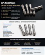 Custom Spline Rear Punch High Precision Cold Heading Punch for Internal Spline Fastener Production Tooling Parts - 图片 6
