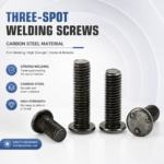 3 Spot Weld Screws, Carbon Steel Round Flat Head Welding Bolts for Automotive & Sheet Metal Assembly - 图片 7