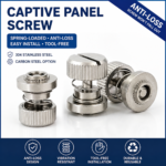 Spring Loaded Panel Fastener Knurled Thumb Screw Self Locking Rack Mount Screw for Cabinet Sheet Metal - 图片 7