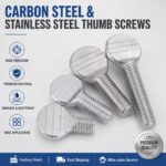 Stainless Steel Thumb Screw, Flat Round Hand Grip Screw, Hand Tighten Screw - 图片 7
