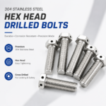 Stainless Steel Square Head Bolt With Hole Full Thread Fastener for Industrial Machinery Equipment - 图片 6