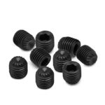 12.9 Grade DIN916 Black Oxide Hex Socket Cup Point Headless Set Screw Industrial Fastener Screw - 图片 2