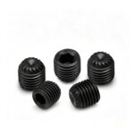 12.9 Grade DIN916 Black Oxide Hex Socket Cup Point Headless Set Screw Industrial Fastener Screw