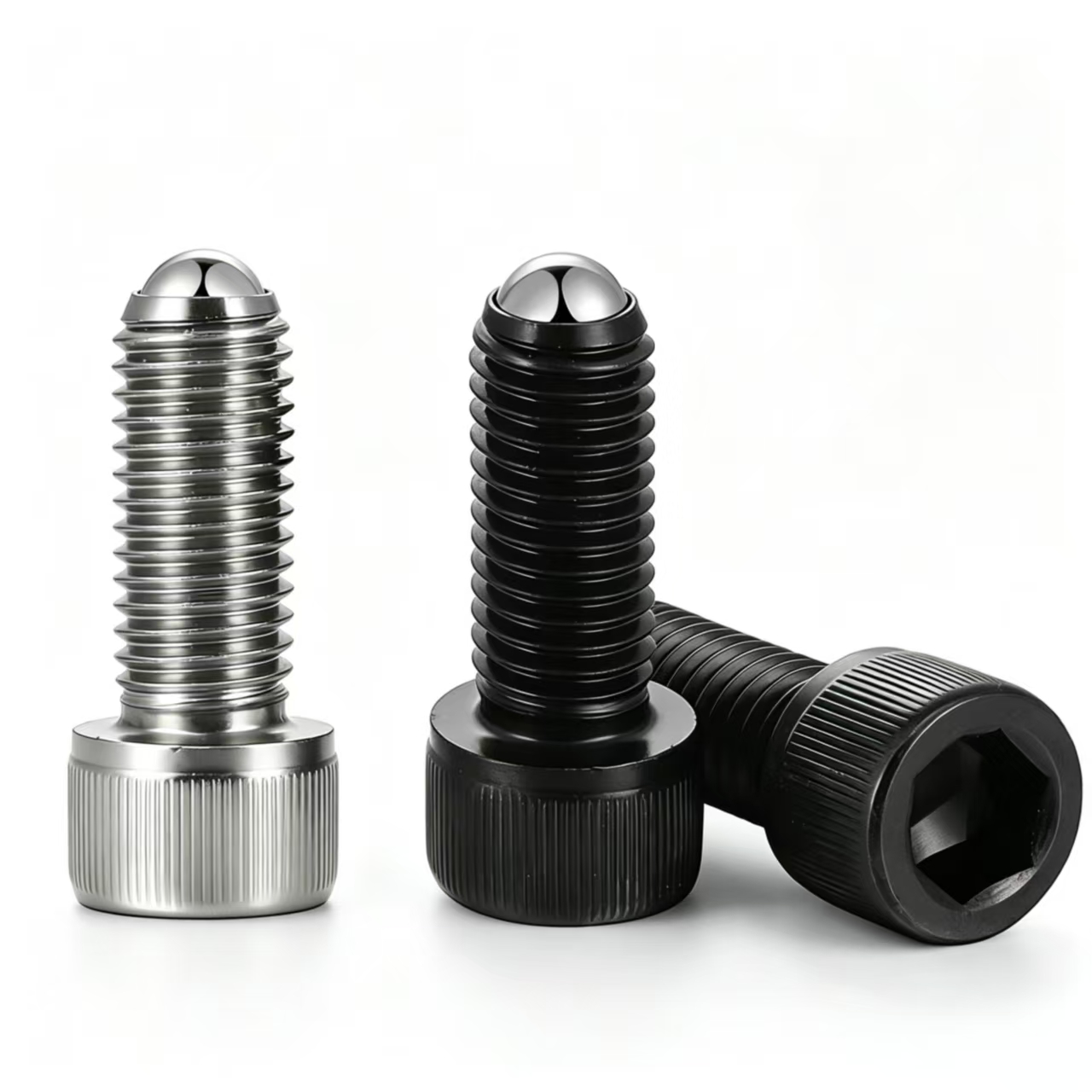 内六角杯头螺栓 (8) Cup Head Ball Point Set Screw, Springless Ball Plunger Screw, Locating Pin Bolt for Machine Positioning - 图片 1