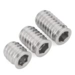304 Stainless Steel Hex Socket Threaded Insert Nut, Internal External Thread Wood Insert for Furniture - 图片 3