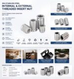 304 Stainless Steel Hex Socket Threaded Insert Nut, Internal External Thread Wood Insert for Furniture - 图片 8