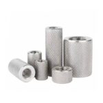 304 Stainless Steel Knurled Cylinder Nut, Extended Hand Tight Coupling Nut, Female Thread Connecting Sleeve