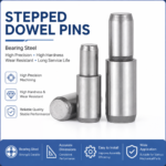 Precision Step Dowel Pin Bearing Steel Step Locating Pin, Internal Thread Step Position Pin For Mold Components Custom Supported - 图片 8