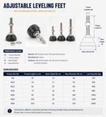 Conical Rubber Bumper Stop Bolt, Threaded Rubber Vibration Isolator, Rubber Shock Buffer Mount with Stainless Steel Screw & Nut - 图片 6