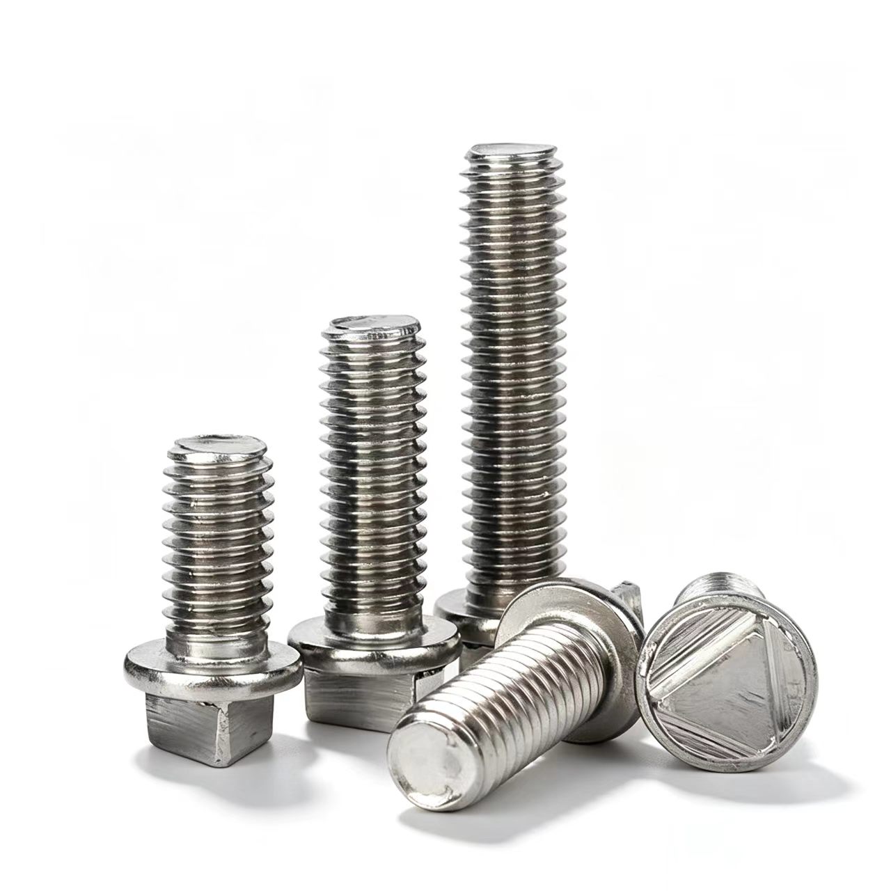 外三角防盗螺丝 (3) Stainless Steel Triangle Head Anti-theft Screw, Anti-removal Screw for Street Light Cabinet Electric Box - 图片 1