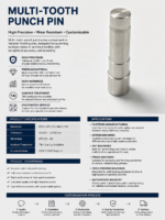 Multi‑tooth Knurled Punch Pin High Hardness Cold Heading Punch Rod for Fastener Forming Mold Parts - 图片 7