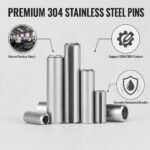 DIN7346 Spring Slotted Cotter Pin Stainless Steel Elastic Cylindrical Split Dowel Pin Mechanical Positioning Fastener Pin - 图片 6