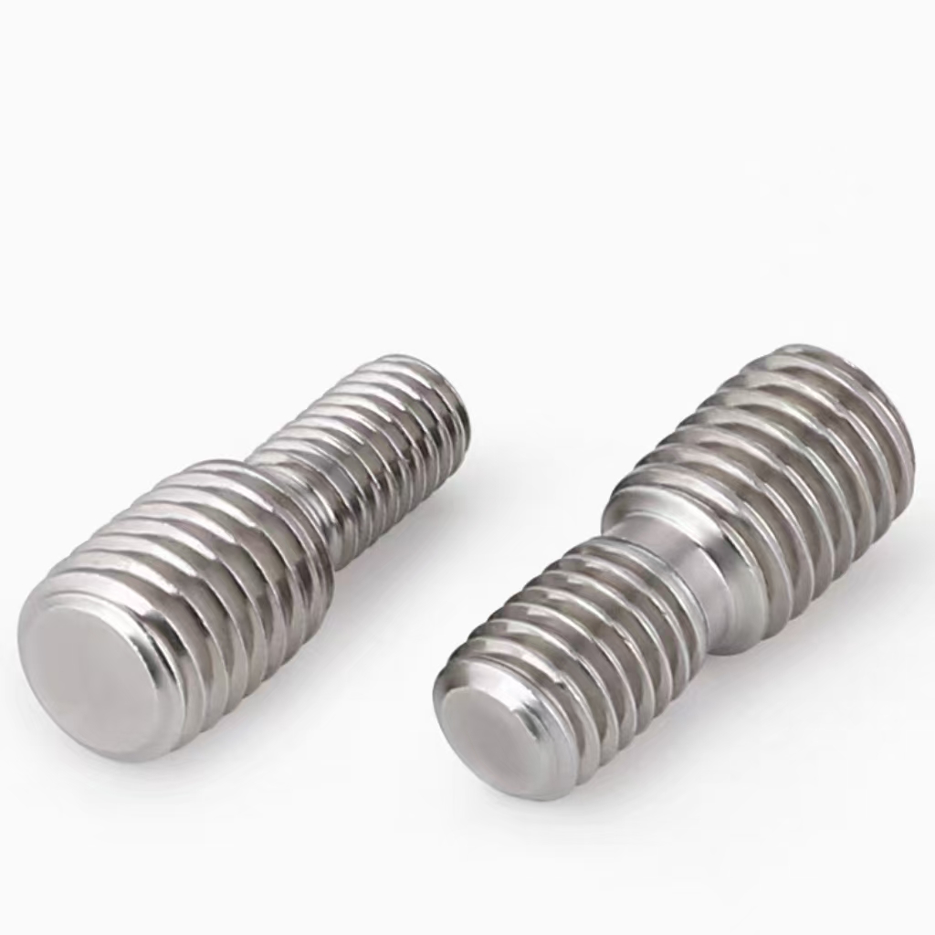 异径螺杆 (4) Stainless Steel Thread Conversion Stud, Reducing Thread Adapter Screw, Heterodiametric Double Threaded Stud Bolt - 图片 1
